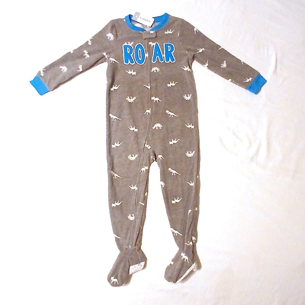 NWT Carter’s Kids Pajama Bundle 🦖🚒 Dino & Fire Truck Sleepers | Size 4T